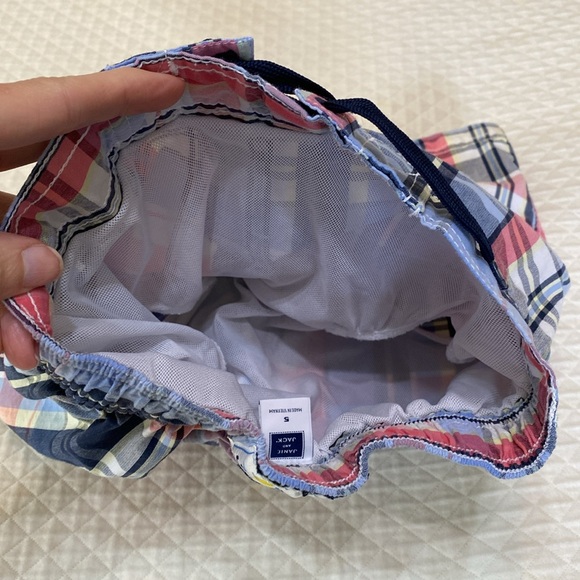 Janie and Jack Plaid Swim Trunks - Picture 7 of 11